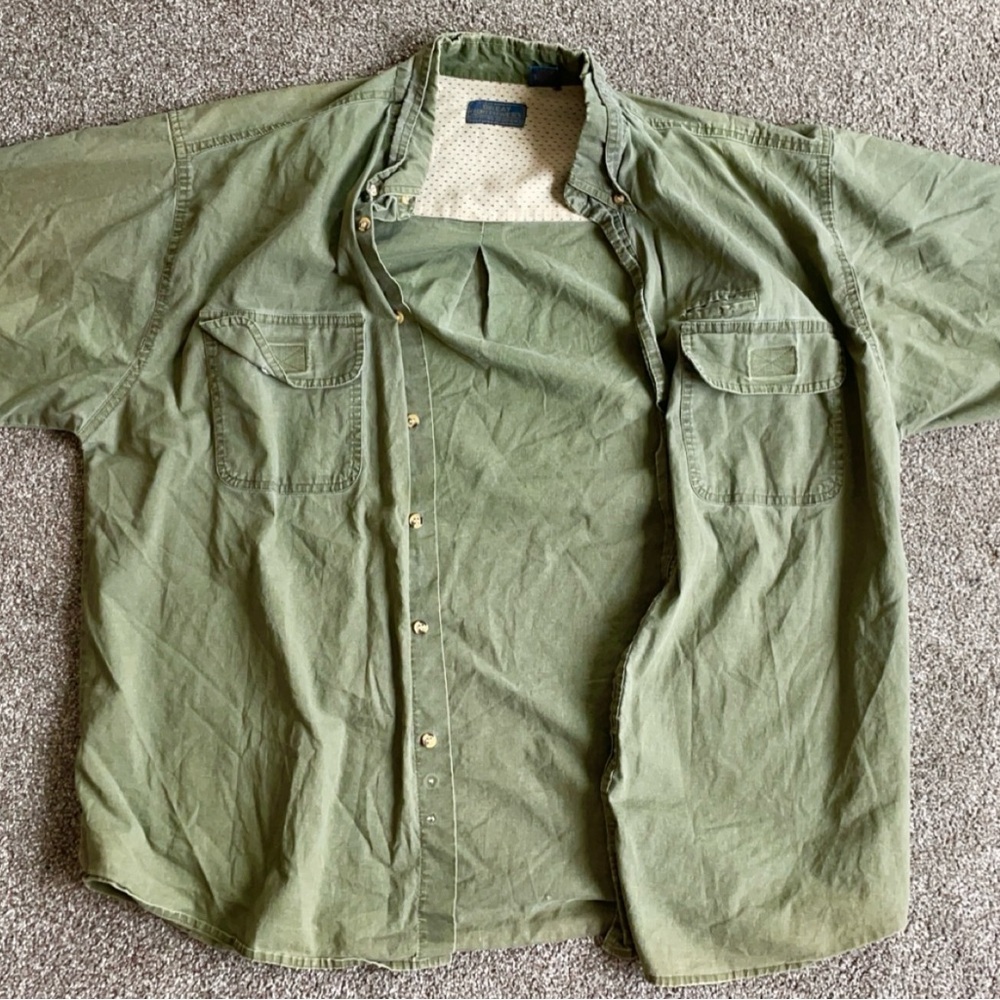 Vintage Great Northwest Clothing Company, oversized drop shoulder button up